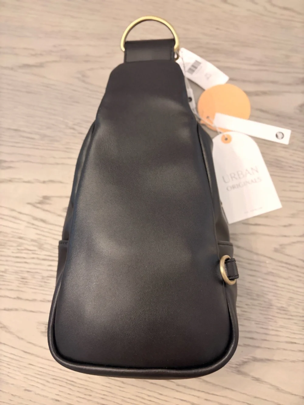 NWT Urban Originals Liberty Woven Vegan Leather Crossbody In Black - Picture 5 of 9